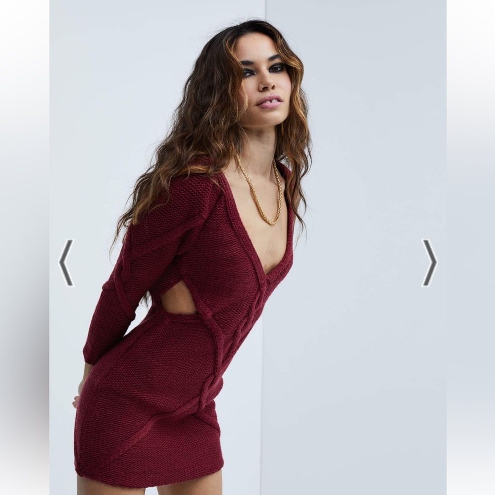 For love and lemons Keke Cut-Out Sweater Dress